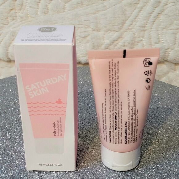 Saturday Skin Rub-A-Dub Refining Peel Gel Korean Skincare 2.53 Ounce New - Picture 3 of 11